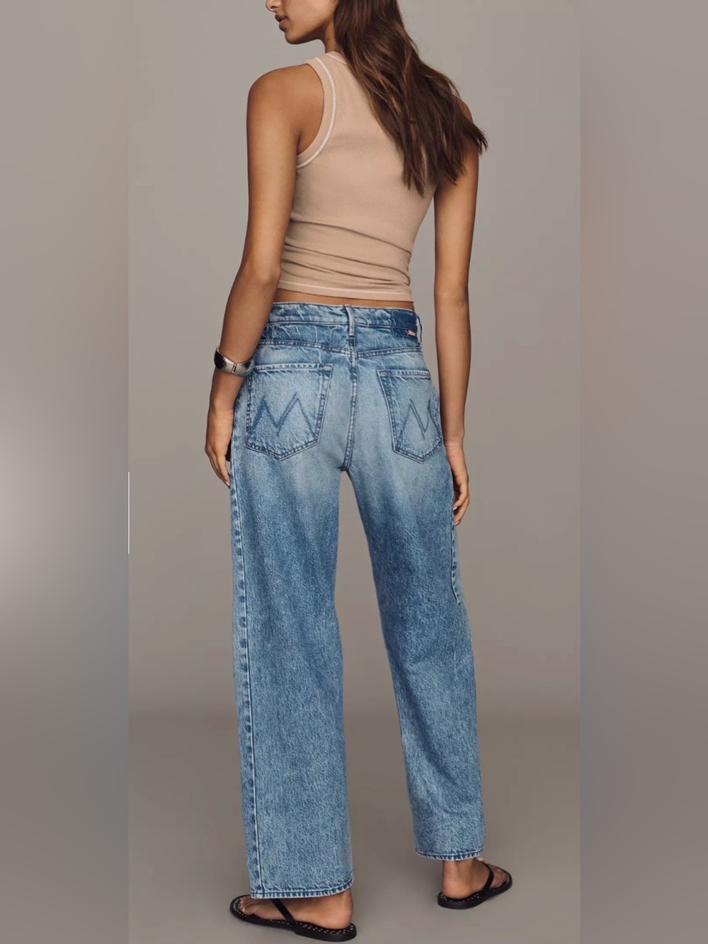 MOTHER The Half-Pipe Flood Jeans Women’s Size 26 Wipeout Brand New - Picture 3 of 8